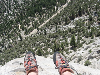 Classic Foot Dangle from Top of Premier Buttress