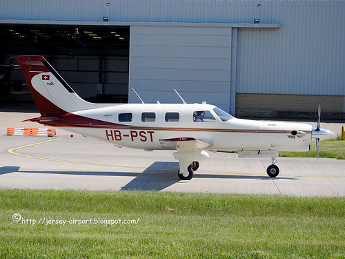 HB-PST Piper PA-46-350P Malibu Mirage DLX by Jersey Airport Photography