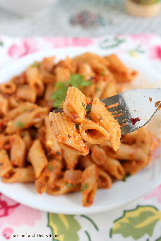 roasted red bell pepper pasta
