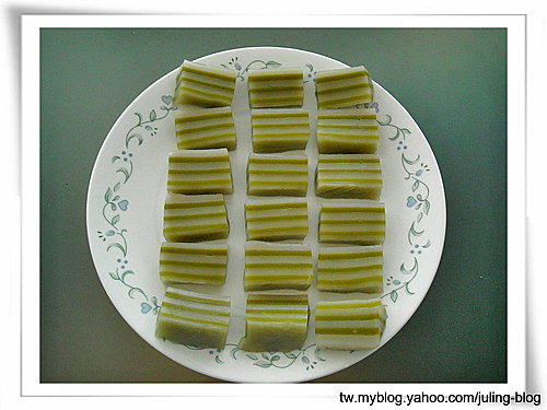 綠茶椰子糕1