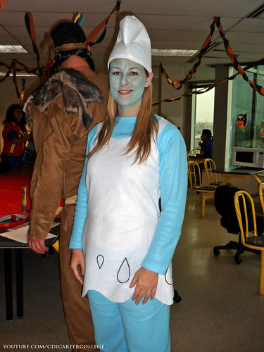 CDI College Laval Campus Halloween Costumes and Decoration Themes - Blue Elf