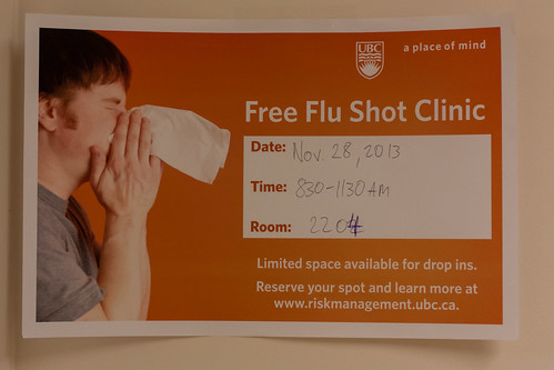 UBC Risk Management Services Flu Shot Clinic