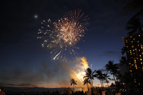 Fireworks at Hilton Hawaiian Village
