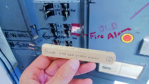 tempted by the totally legit fire alarm test.  II.