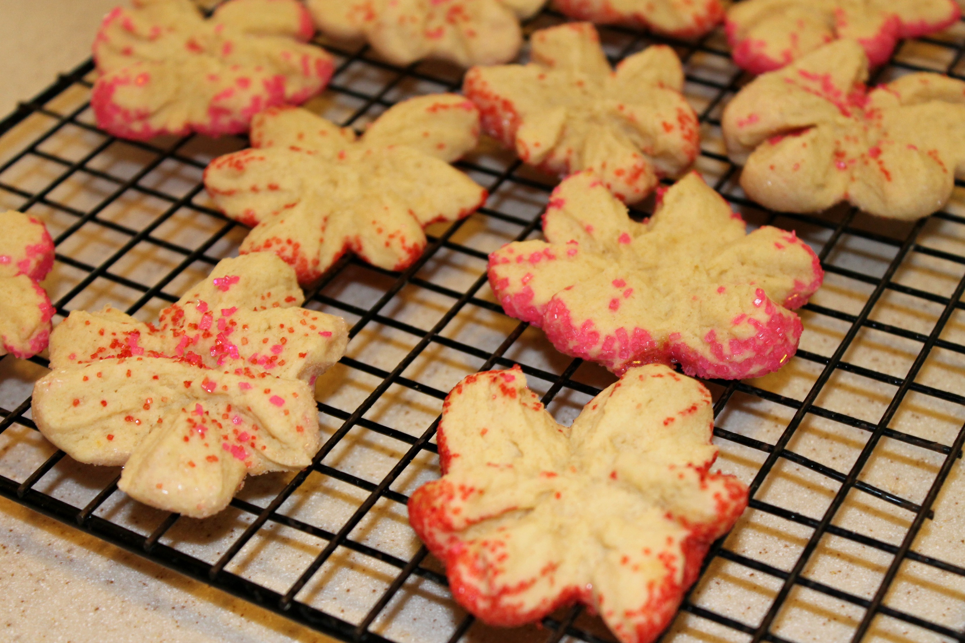 Petal Cookies - Baked