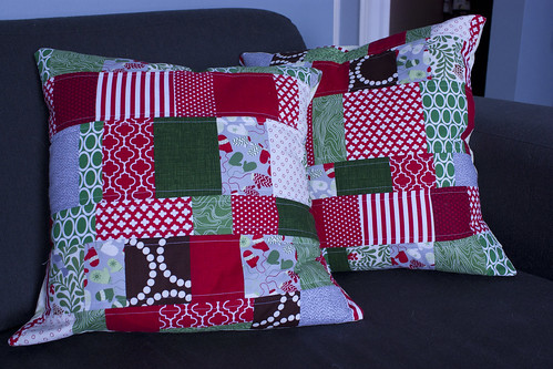 Patchwork Christmas Pillow