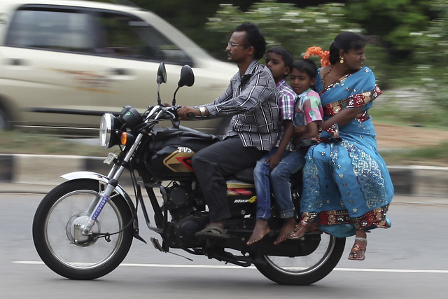 Indian Family on wheels
