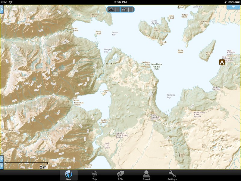 USGS National Map in Gaia GPS