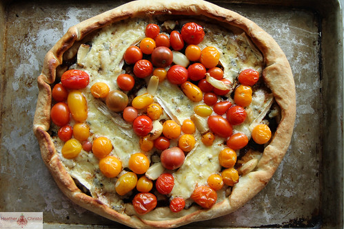 Blue Cheese, Balsamic and Cherry Tomato Pizza