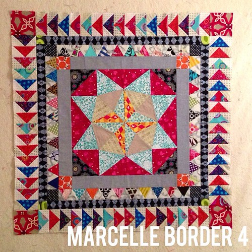 border 4 complete! #marcellemedallion #medallionalong #patchwork #sew #sewing