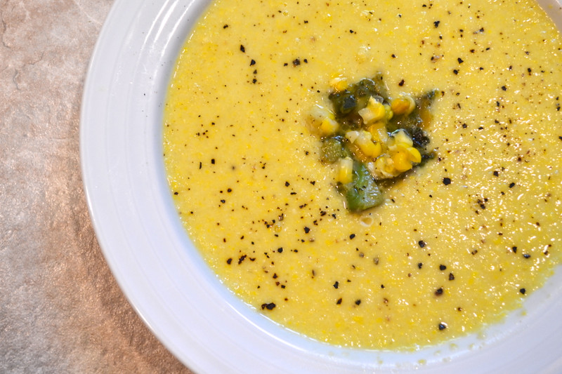 chilled sweet corn soup | things i made today