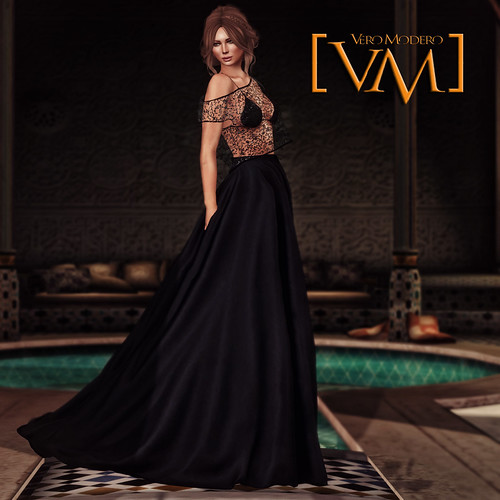 [VM] VERO MODERO  Ava Gown Floral Lace