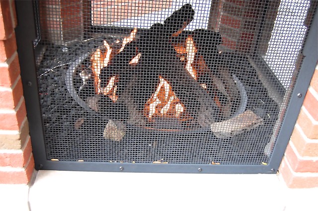 Outdoor fireplace, Holland Peanut Store