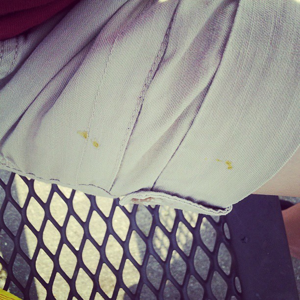 Just realized I have poop on my shorts. And I went to the boys open house earlier today. Gotta love being a mom.