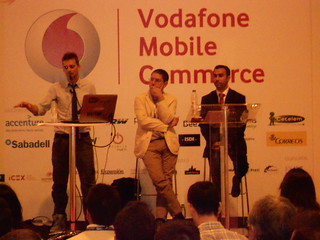 Presentación del Estudio Mobile Marketing - De izquierda a derecha: Javi Clarke, Felipe Romero y Daniel Shaikh