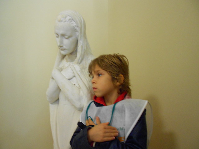 Madonna della pace di Virgilio Milani e Livia per la FAI Marathon