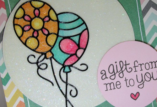 Glitter Balloons Card 2