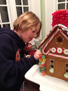 Gingerbread house in the works