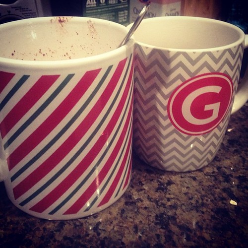 Merry Christmas! Hot chocolate and gingerbread tea are happening this morning! #christmas #beverages