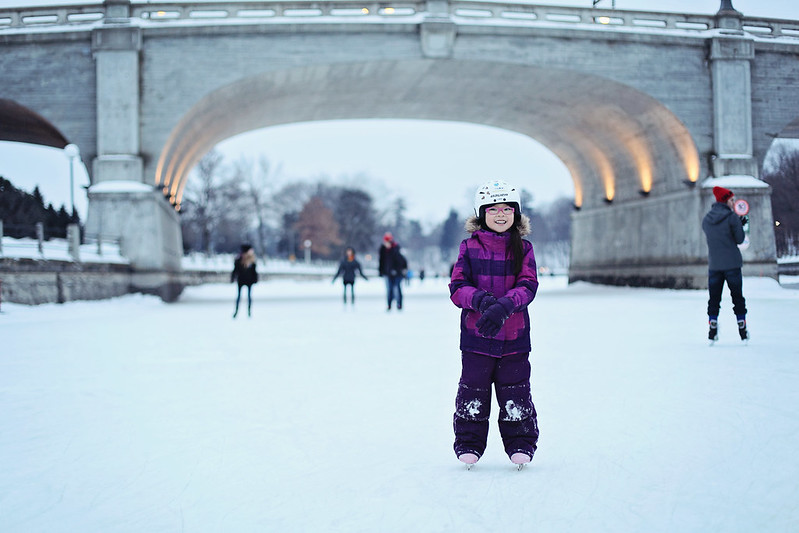 skating on the rideau canal - afternoon