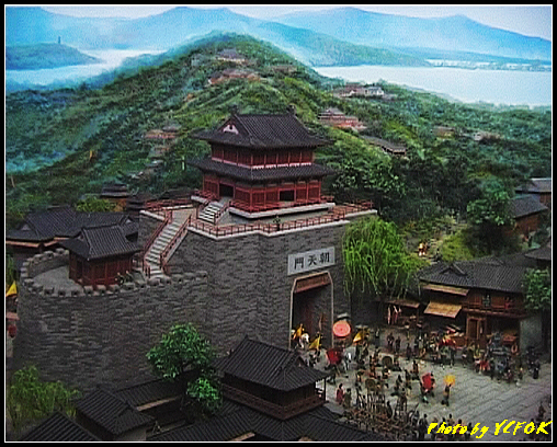 杭州 吳山天風景區 - 063 (城隍閣 內的南宋時期的杭州風情軟木立體畫))