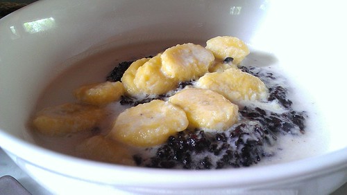 Black rice pudding