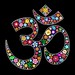 #Om #Ohm #Aum #Namaste #Yoga #Symbol #Floral #Sticker - #Vector on #123rf