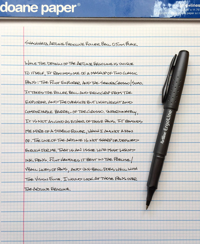Shachihata Artline Ergoline Roller Ball Pen Review — The Pen Addict