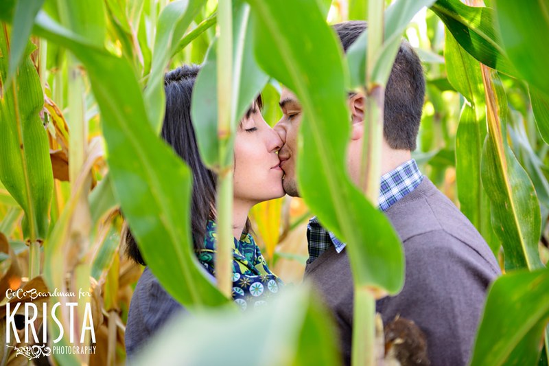 Marini Farm Corn Maze Autumn Engagement Session