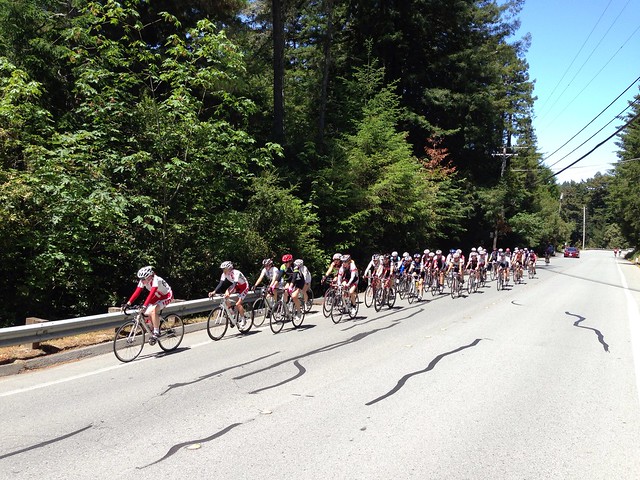Pescadero Road Race was on the same day too, let alone the AIDS ride. Actually it was really scary on Stage Rd.