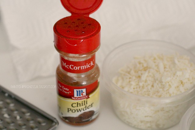 chili powder and cotija