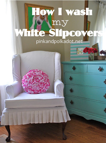 white wing chair slipcover