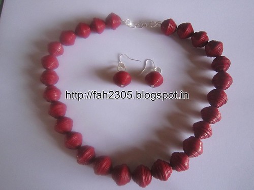 Handmade Jewelry - Round Paper Beads Set (1) by fah2305