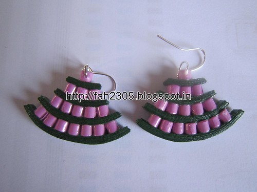 Handmade Jewelry - Paper Quiilling Egyptian Earrings (Free Form Quilling) (2) by fah2305