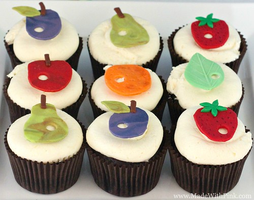 A Very Hungry Caterpillar Birthday Party - Fruit Cupcakes
