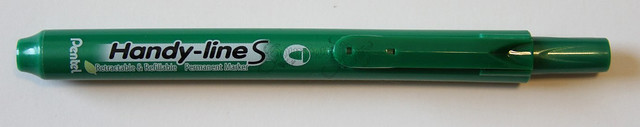 Pentel Handy-line S Permanent Marker - Green