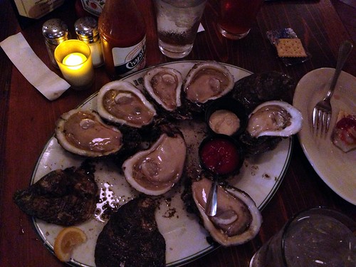 oysters at Grand Isle oyster bar