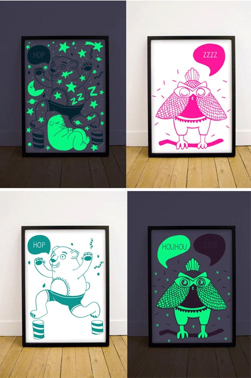 OMY_Glow in the Dark posters