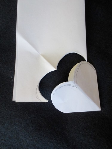 cutting paper: bookmark