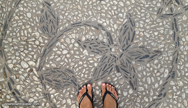 Nerja beach spain cobblestone street mosaic