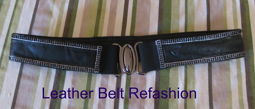 leather refashion into a belt