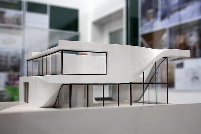 Model of Haus am Weinberg, Stuttgart, by UNStudio Ben van Berkel, Caroline Bos