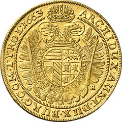 05663r Holy Roman Empire. Leopold I, 1657-1705. 10 ducats 1663