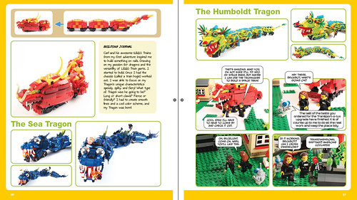Megan's section in LEGO Adventure Book 2