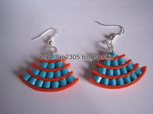 Handmade Jewelry - Paper Quilling Egyptian Style Earrings (4) by fah2305