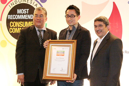 The Indonesia Most Recommended Consumer Community & Brand of Choice By Community Award 2013