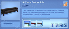 Stiff as a Feather Sofa