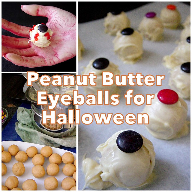 Halloween Peanut Butter Eyeballs