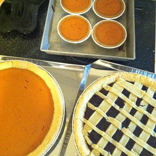 Pie!! I have been cooking all day but everything is in containers for tomorrow.