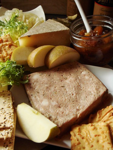 Ploughman's Platter For Two: Country Pate & Water Buffalo Cheese